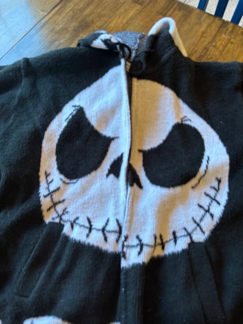 TEJIDOS RUMINAHUI Jack Skellington Nightmare Before Christmas Wool Sweater L/XL - Picture 8 of 9